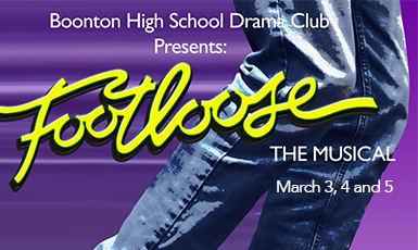  poster announcing Footloose musical